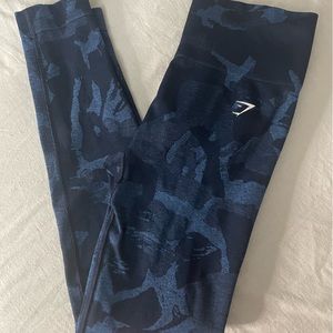 Blue GymShark Adapt Camo Leggings